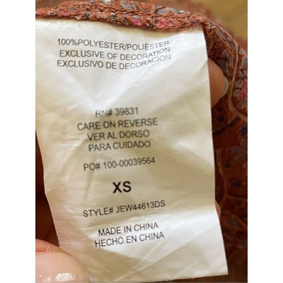 JOLT Crochet Trim Kimono, Size Small - Picture 4 of 6